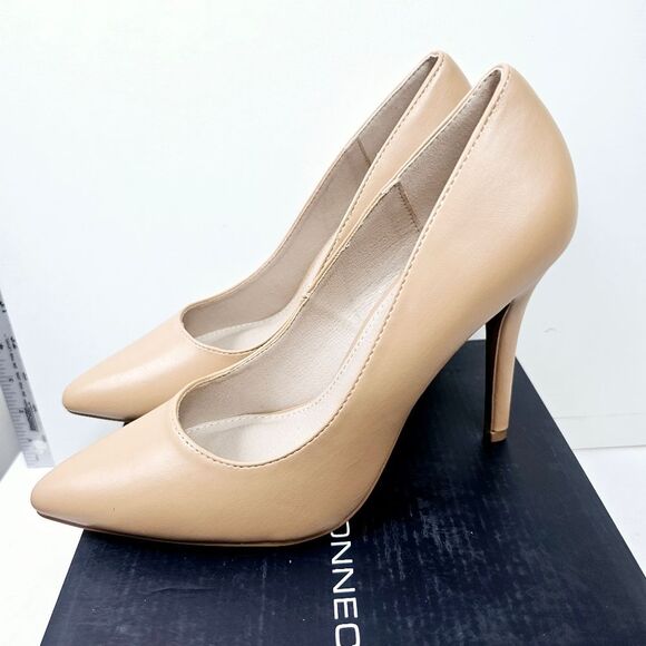 French Connection Nude Stiletto FCSRRA-08NDDS Heels Size 8 NWT NIB - Picture 1 of 7